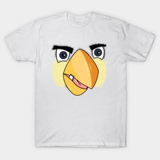 Face bird-white T-Shirt